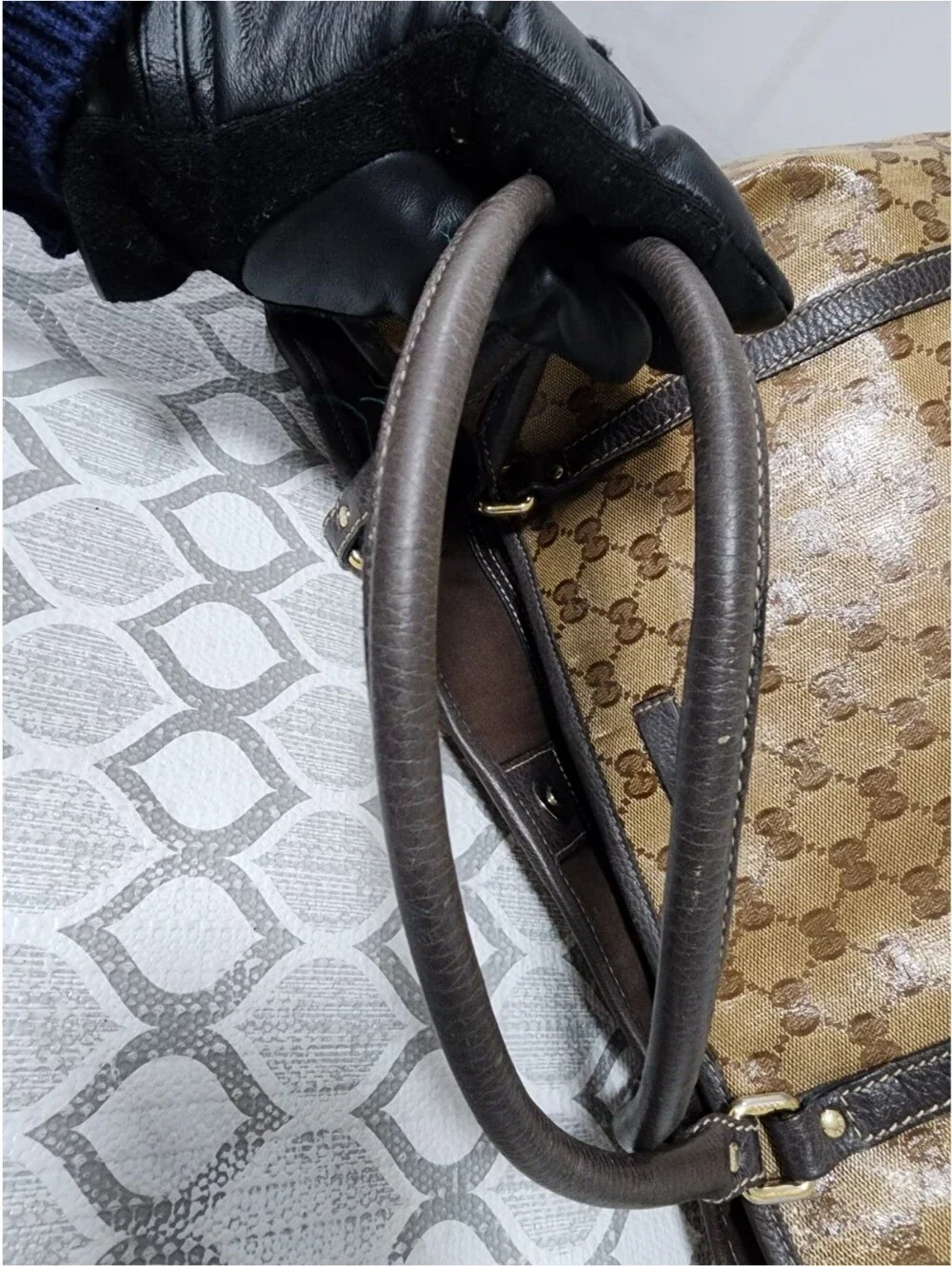 Gucci GG Canvas Jolicoeur Tote Bag Brown/Beige